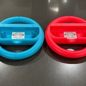 Insignia Red and Blue Nintendo Switch Joy-Con Steering Wheels Accessory